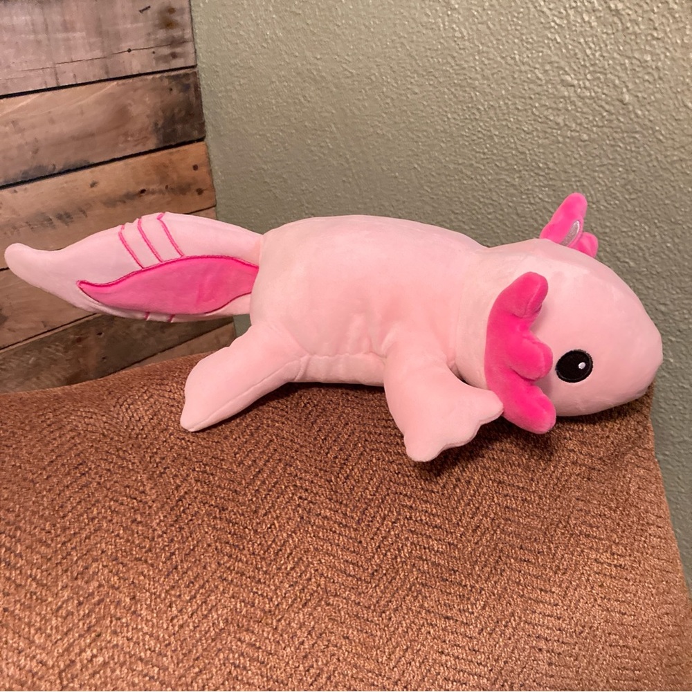 Fiesta Snugglies Axolotl 2018 Plush 10.5" Pink Stuffed Animal A71504 clean